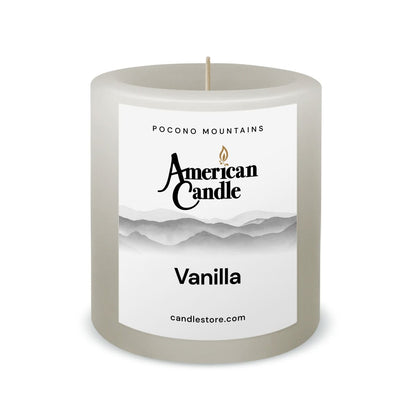 American Candle Vanilla 3x3 Scented Pillar Candle - Made in the USA