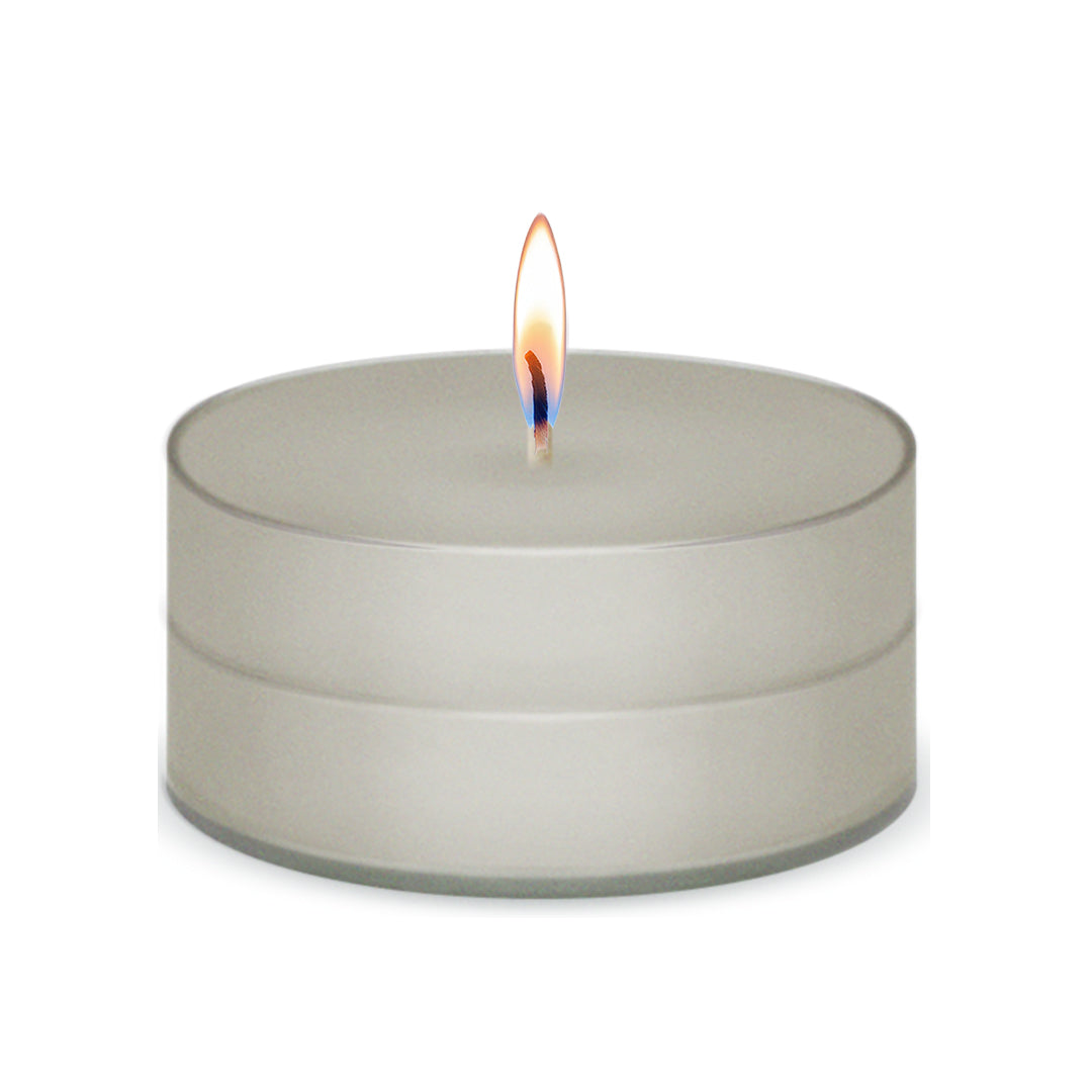 American Candle Vanilla Scented Tea Light Candle with Flame - Made in the USA