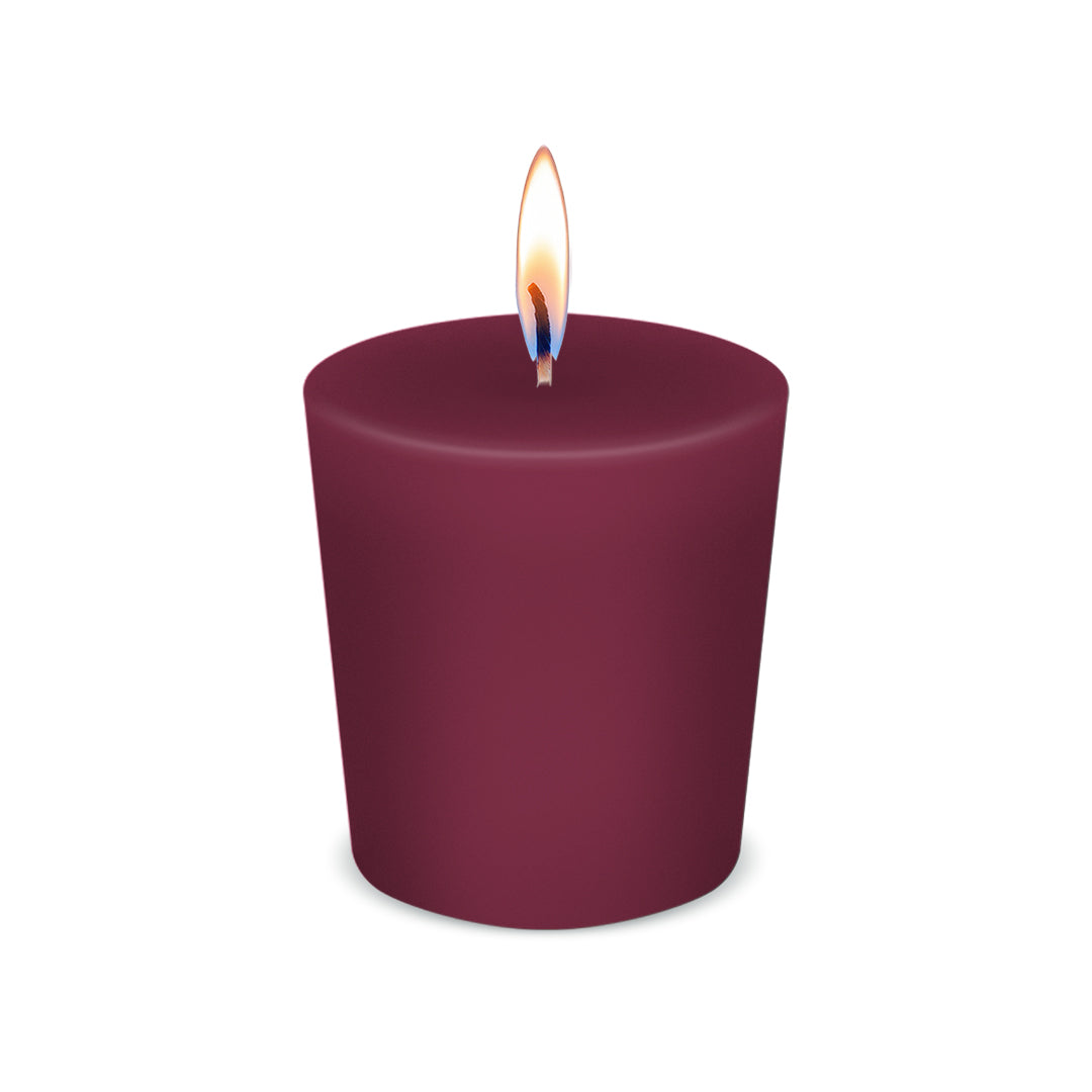 American Candle Victorian Christmas Scented Votive Candle with Flame - Made in the USA