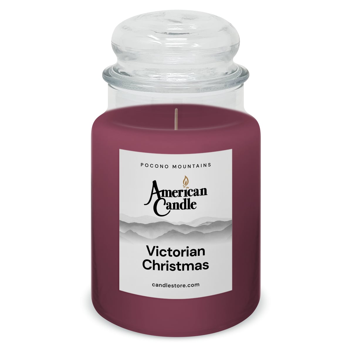 American Candle Victorian Christmas 22 oz Glass Jar Scented Candle - Made in the USA